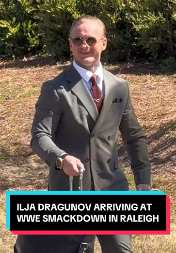 Ilja Dragunov arriving at the Lenovo Center ahead of WWE Smackdown in Raleigh, North Carolina @WWE #IljaDragunov #WWE #WWEWrestling #Wrestling #ProWrestling