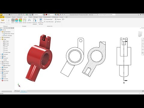 Autodesk Inventor Basics | Make CAD with Inclined Planes