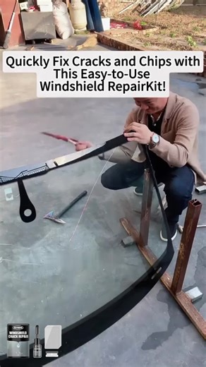 All cracks on glass screens/windshields can be fixed with this magic repair kit!!