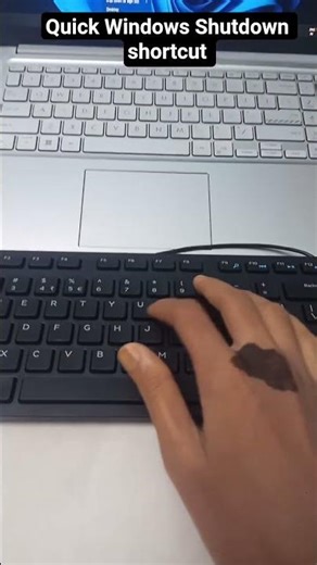 Windows Shutdown Shortcut using Keyboard #windows #keyboard #computer #laptop #shorts