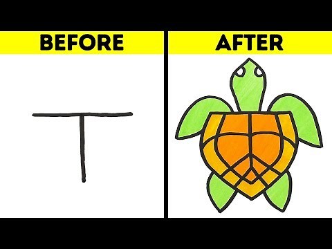 HOW DRAWING FUNNY ANIMALS WITH LETTER