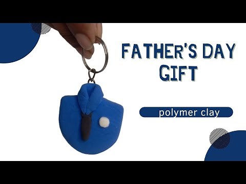 Father's Day gift/polymer clay keychain/fathers day gift ideas/ crafty creations by hani