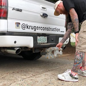 4.1K views · 58 reactions | Check out the @rhino_hitch This thing could be great for anyone with trailers that are different heights. Another thing you can do is pull the adjustment pin and level your trailer with the jack and pop the pin in. I’ll make a video of that. It’s solid aluminum Rated to tow 12-14,000 lbs 9” of travel . . . #hitch #trailer #truck #f150 #trucks #4x4 #trailerhitch #rhino #rhinohitch #ford #contractor #construction #constructionlife | Kruger Construction | Facebook
