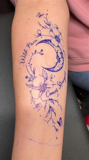 When your client doesn’t want much shading, but loves her tattoo. #tattoos #ok #suns