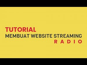 Tutorial Membuat Website Streaming Radio #html #css #website #trend
