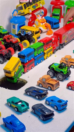 collection of cute and adorable Tayo bus toy cars