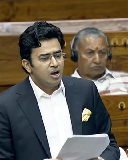 Tejasvi Surya on Instagram: "While speaking on the Motion of Thanks on the President’s Address, highlighted the long and disappointing history of the Women’s Reservation Bill under the Congress Rule. For years, the Congress merely announced and abandoned the Bill. Despite repeated promises between 2009 and 2011, it was quietly dropped from the President’s Address thereafter, exposing a pattern of repeated announcements without delivery. It was only under PM Shri @narendramodi Ji’s leadership tha