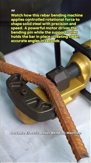 Rebar Bending Machine in Action – Satisfying Steel Power #Shorts #USA #Construction