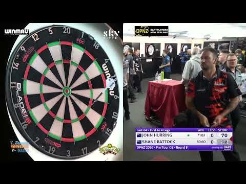 John Hurring vs Shane Battock Highlights / DPNZ Pro Tour 02 Last 64 2026