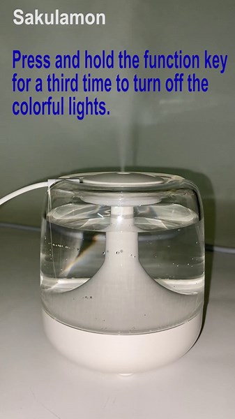 Portable Mini Humidifier for Bedroom, 650ml Small USB Humidifier with Colorful LED Night Light, Personal Desktop Humidifier for Office, Travel, Plants, Super Quiet， White