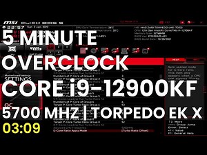 5 Minute Overclock: Core i9-12900KF to 5700 MHz