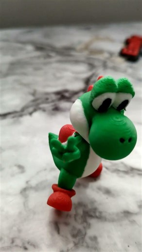 3d Printed Multicolour Yoshi #3dprinting #multicoloured #mario #yoshi #3dprinted