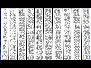 12345678910 | One to Hundred 💯 | 1 to 100 | How to learn counting for kids, Counting 1 to 100 Play