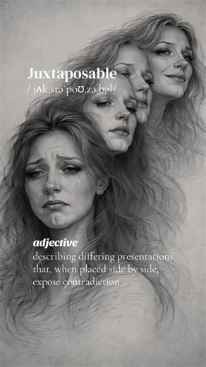 Angelique Marie | Writer & Poet on Instagram: "She chose the name juxtible. Not a word— but close enough to sound intentional. That should’ve told me everything. Always positioned beside the truth, never committed to it. Some people don’t have two faces. They have one— endlessly rearranged. What a quiet, exhausting life that must be— to live in constant adjustment, forever curating proximity instead of choosing alignment. When ownership could have made it right. When honesty could have let her r