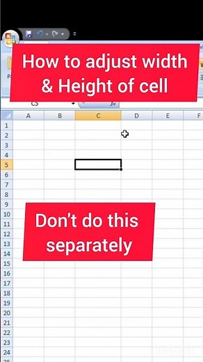 automatically adjust cell width and height in excel #excel #exceltutoring #exceltutorial #shorts