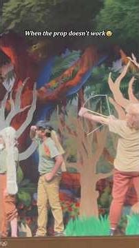 The play went off-script instantly 😂#theater #funny #shorts #shortvideo #fail #youtubeshorts #viral