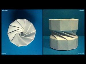 Collapsible Paper Column Helix Decagon