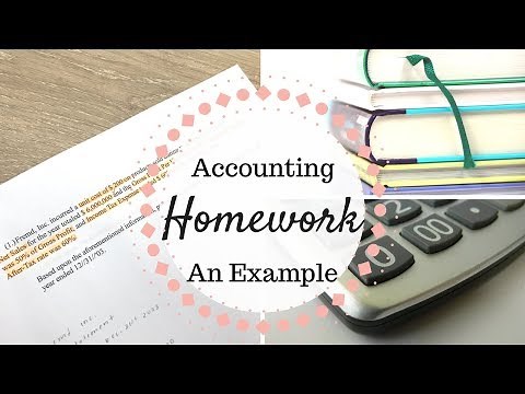 Accounting Homework | Sample Accounting Homework Question |