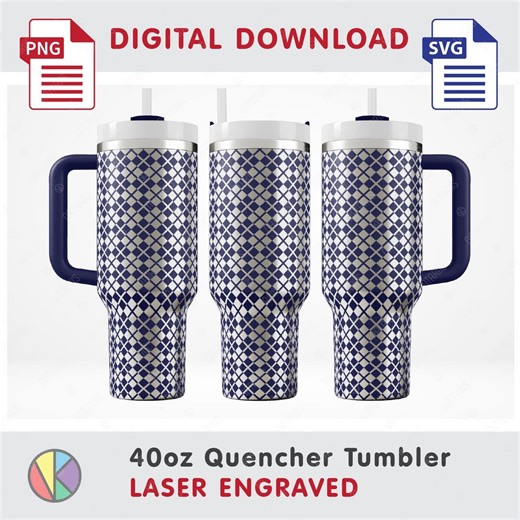 Geometric Argyle Seamless Pattern: Laser Engraving 40oz Tumbler. SVG (digital Download) - Etsy