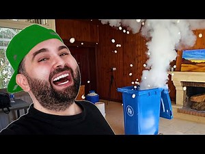 The trash exploded 💥 science experiments