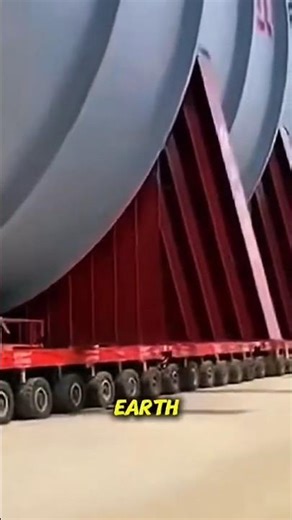 Massive Heavy Transport: Giant Industrial Vessel on SPMT Wheels! #shorts #heavyhaul