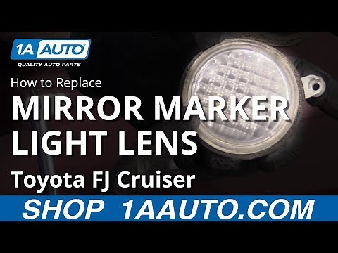 How to Replace Mirror Marker Light Lens 07-14 Toyota FJ Cruiser