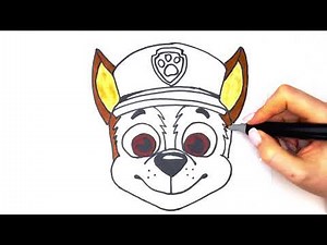 How to Draw Chase from Paw Patrol | Step-by-Step Drawing Tutorial for Kids