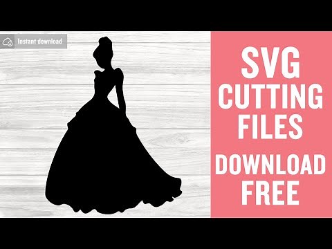 Cinderella Silhouette Svg Free Cut File for Cricut