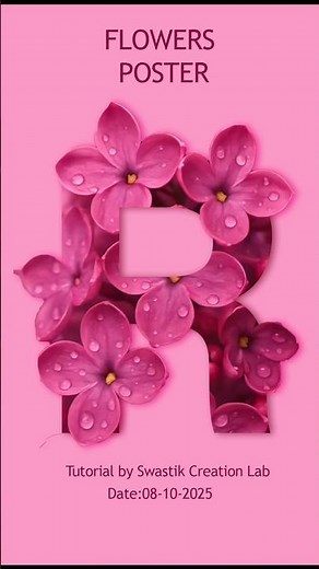 🌸 Flower Text Manipulation Trick 💥 | Photoshop #shorts