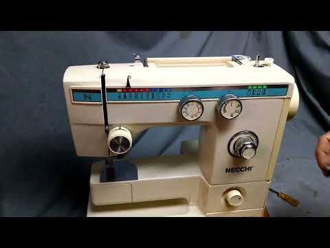 How to Wind Bobbin and Thread Bobbin Case for Vintage Necchi 535FA 535 534FB 534 Sewing Machine