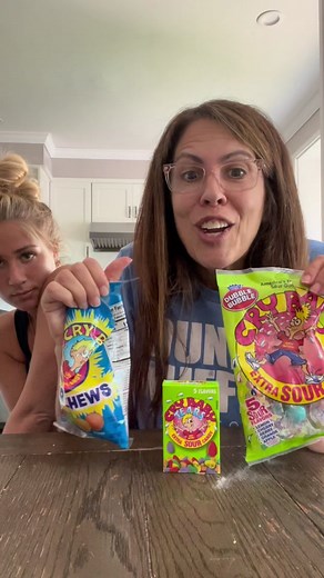 Doing the Cry Baby Challenge with @olivia #crybabychallenge #momsoftiktok #candy #momlife