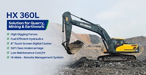 HX 360L Excavator | HD Hyundai Construction Equipment India