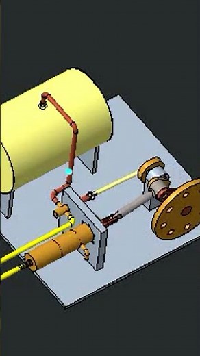 Steam Engine Motion Simulation on Creo Parametric