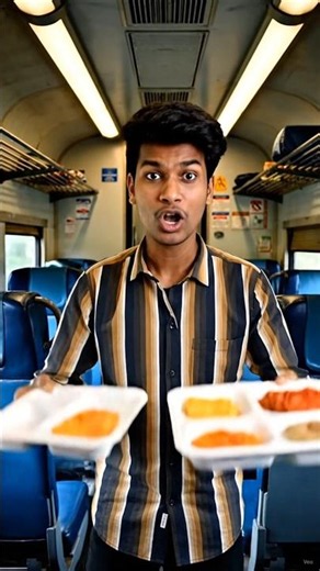 ₹50 vs ₹500 Train Meal Battle! 🚆🔥 #food #trainfood #foodvlog