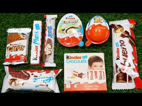 Oddly Satisfying | ASMR Kinder Chocolates Unboxing #asmr #chocolate #kinder #kinderchocolate