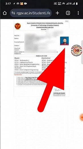How to Download Rgpv Admid Card 2026#rgpv#admidcard#shortfeed