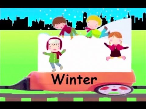 Learn Four Seasons Train - learning seasons for kids