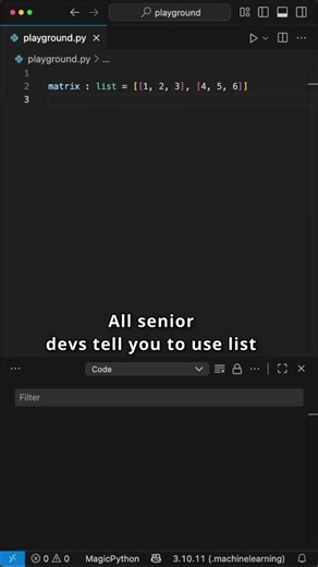 Laskenta Technologies Limited | For Loop vs List Comprehension in Python - A real Comparison in Transposing a Matrix #coding #python #pythonprogramming | Instagram