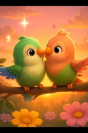Cute Singing Birds in 3D | Parrot, Hummingbirds & Lovebirds Sing Together