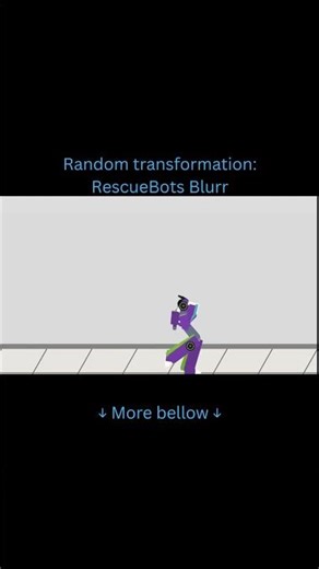 Random transformation: RescueBots Blurr #transformer #autobots #sticknodes #animation