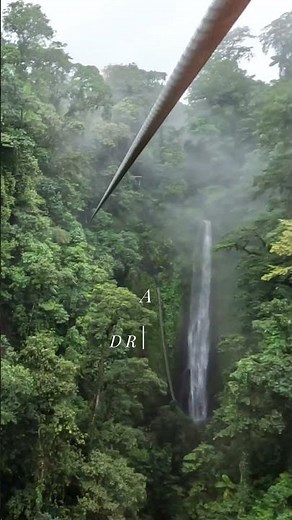 POV: zip-lining through clouds in a Costa Rican rainforest #lafortuna #zipline #fyp #travel #explore