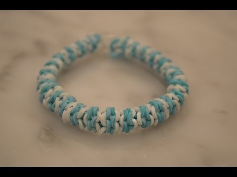How to make a Rainbow Loom Inverted Nautique Bracelet