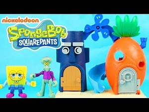 SPONGEBOB SQUAREPANTS Bikini Bottom House Playset SQUIDWARD TOY REVIEW | SuperKidsToys