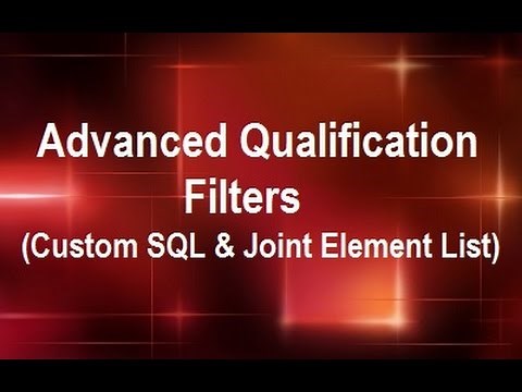 MicroStrategy - Advanced Qualification Filters (Custom SQL & Joint Element List) - by MicroRooster