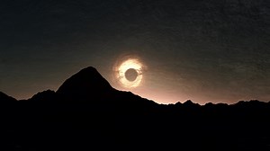 Download Black Hole Orbiting Alien Planet, Black Hole In The Sky for free