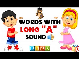 Kids English Vocabulary - WORDS WITH LONG "A" SOUND | INTERACTIVE English Reading