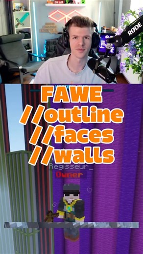 Regisseur_ | Minecraft-Builder | Streamer | FAWE //faces //outline //walls 👌 #minecraft #building #ethicbuilds #fawe #worldedit | Instagram