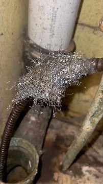 Dealing with a back up Sewer and recovering a Brillo pad. #HandsomeOrHandy #SewerCall
