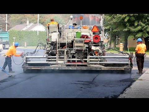 Road Work | Heavy Equipment | Asphalt Replacement Step by Step