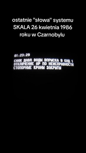 System SKALA: Ostatnie Informacje z Czarnobyla